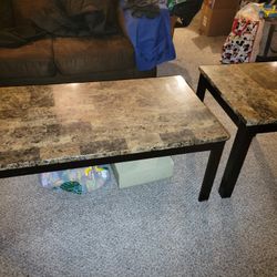 Coffee Table  With Two Matching End Tables 