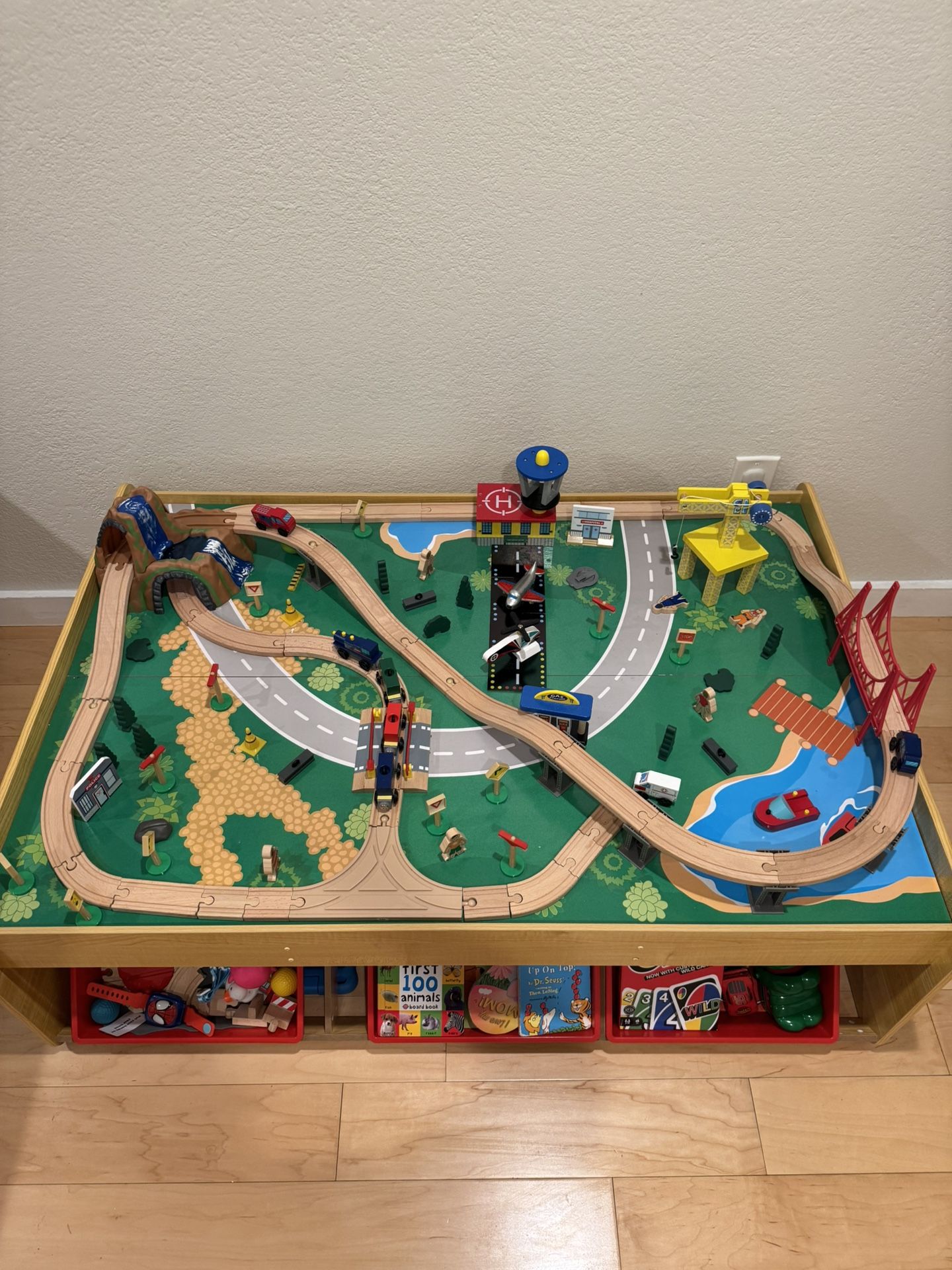 KidKraft Wooden TRAIN SET