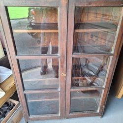 Antique Chicago Style Curio Cabinet