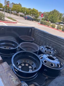 17” ram 3500 dually wheels black