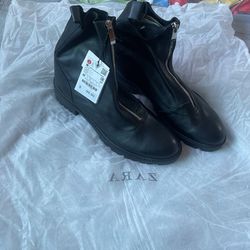 New Leather ZARA Boots 
