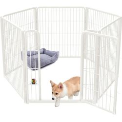 NEW!!! FXW Homeplus Dog Playpen Designed for Indoor Use, 32" Height for Medium Dogs, White│Patented