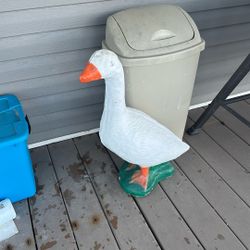 Cement Dress Up Garden Goose