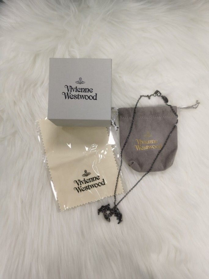 Vivienne Westwood Black Bat Necklace