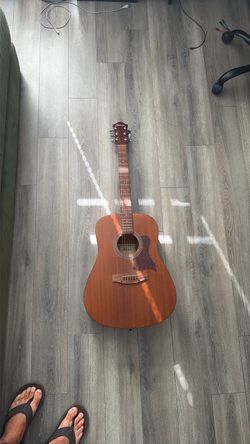 Acoustic Guitar Dreadnought Natural Wood