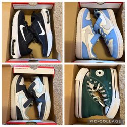 NIKE and Converse 2.5-3.5Y