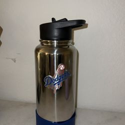 MLB Dodger Official Licensed Tumbler W/2 Straws  - New 