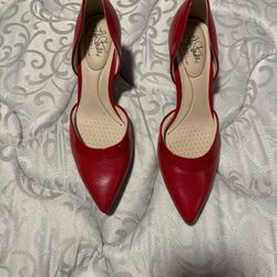 Red Pumps 2.76” Heel. Size 7.5