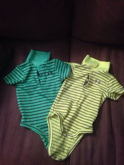 Under Armour 3-6 months dry fit polo onesies