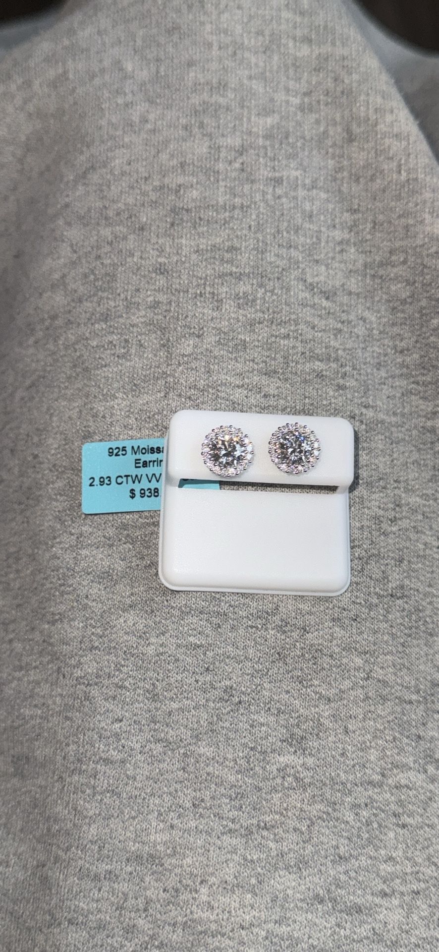 3 Carat Vvsd Moissanite Earrings