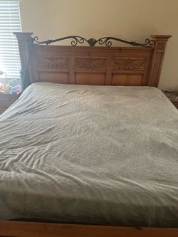 California king size wooden bed frame set