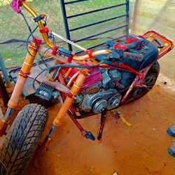 420cc Custom Mini Bike Iron Man Rustic Build