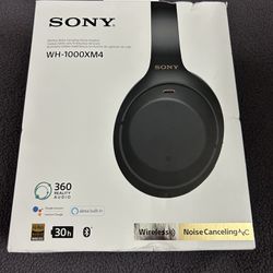Brand New Never Opened Sony WH-1000XM4 Wireless Noise-Canceling Over-Ear Headphones (Black) WH1000XM4/B