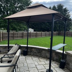 Grill Canopy with Shelf