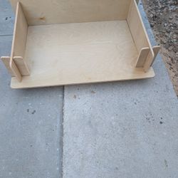 Custom-Made Dog Bed Made From Really Plywood Left It From The Ground And You Can Take It And Part And Put It Back