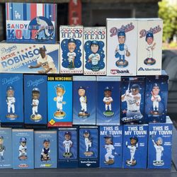 Lot 21 Los Angeles Dodgers SGA Bobbleheads 2001-2009 Lasorda Gibson Ramirez Kemp
