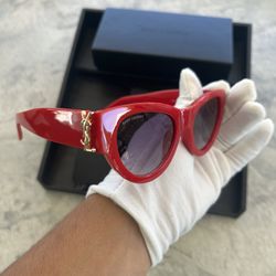 Luxury YSL Red Sunglasses 