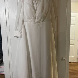 Ivory Dress For Cocktail Or Wedding Size 16/18