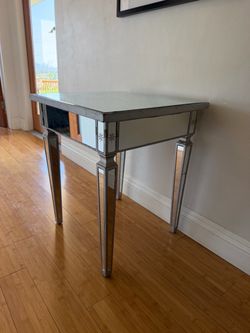 Antique Glass End Table
