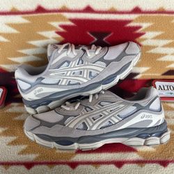 ASICS Gel NYC Cream Oyster Grey Mens 10.5 Pre-Owned No Box