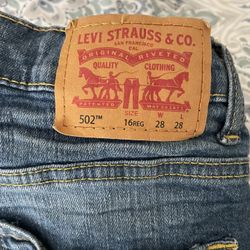 Boys Levi’s 502 Size 16 