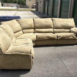 Tan Sectional Delivery Available 