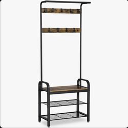 Coat and shoe rack