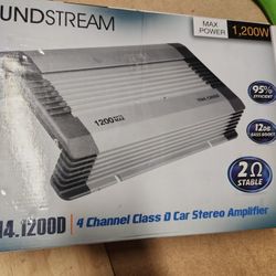 Soundstream TN4.1200D Tarantula Nano 4 X 100w Rms At 4 Ohms Class D Full Range Amplifier 1200w Max