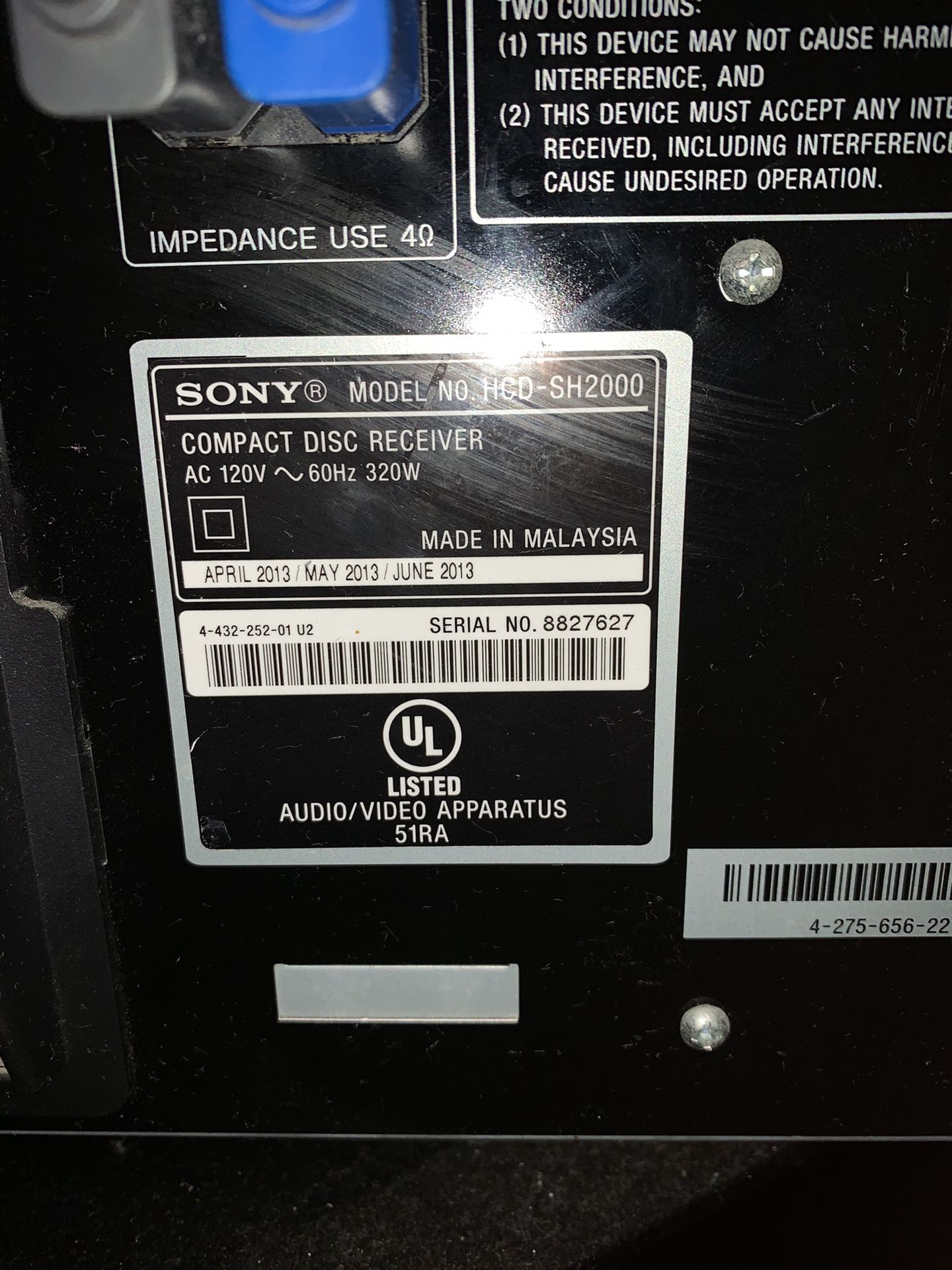Samsung + Sony Compact Disc Receiver