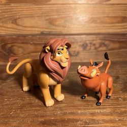 (2) Disney The Lion King  Just Play Figures Including lion guard