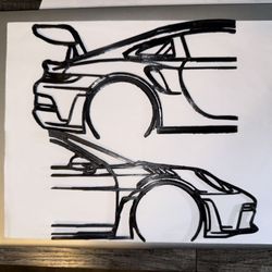 3D Printed Custom Car Wall Art