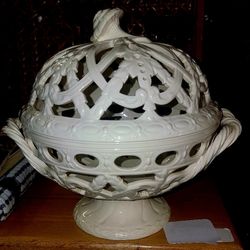 Wedgewood Vintage Orange Bowl With Lid