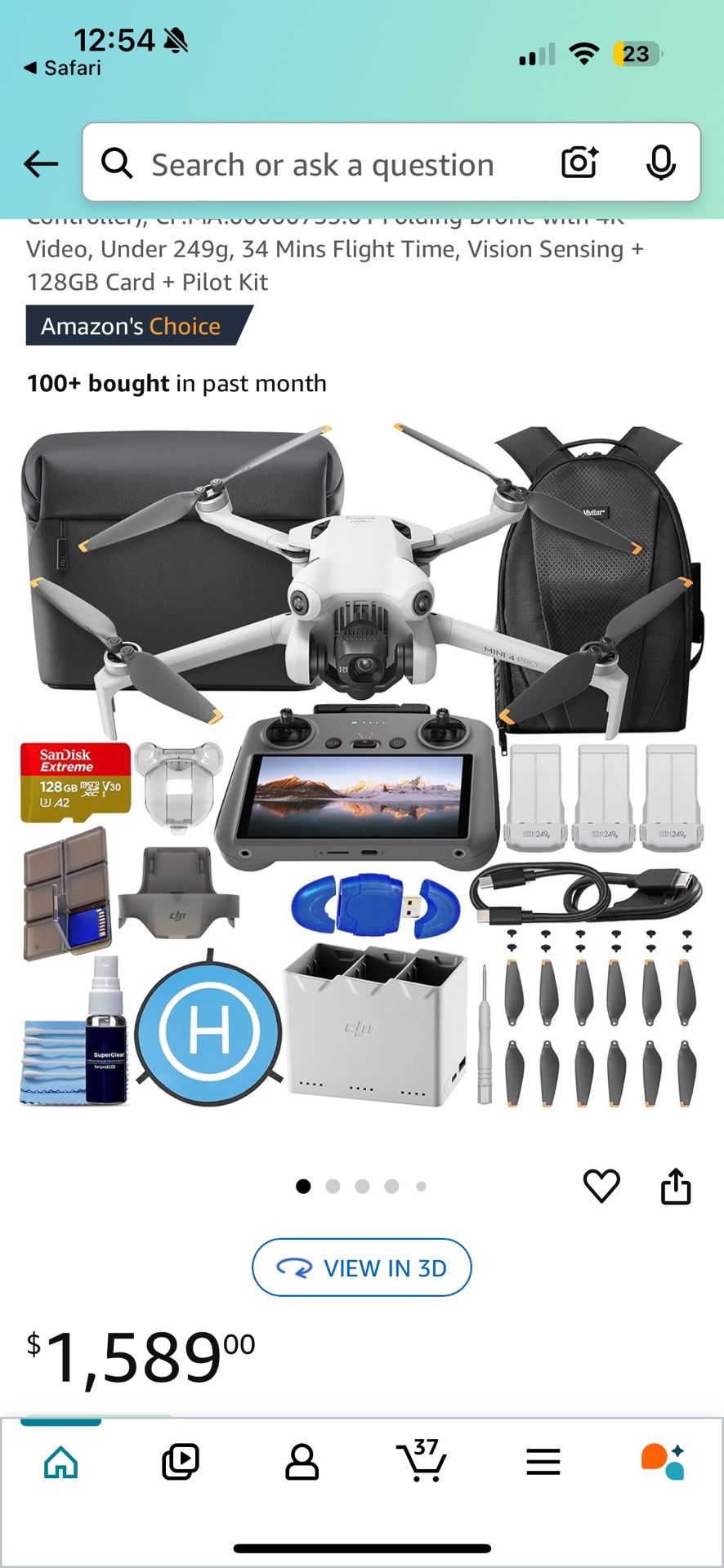 DJI Mini 4 Pro Fly More Combo with DJI RC 2 (Screen Remote Controller), https://offerup.com/redirect/?o=Q1AuTUE=.00000735.01 Folding Drone with 4K Vid