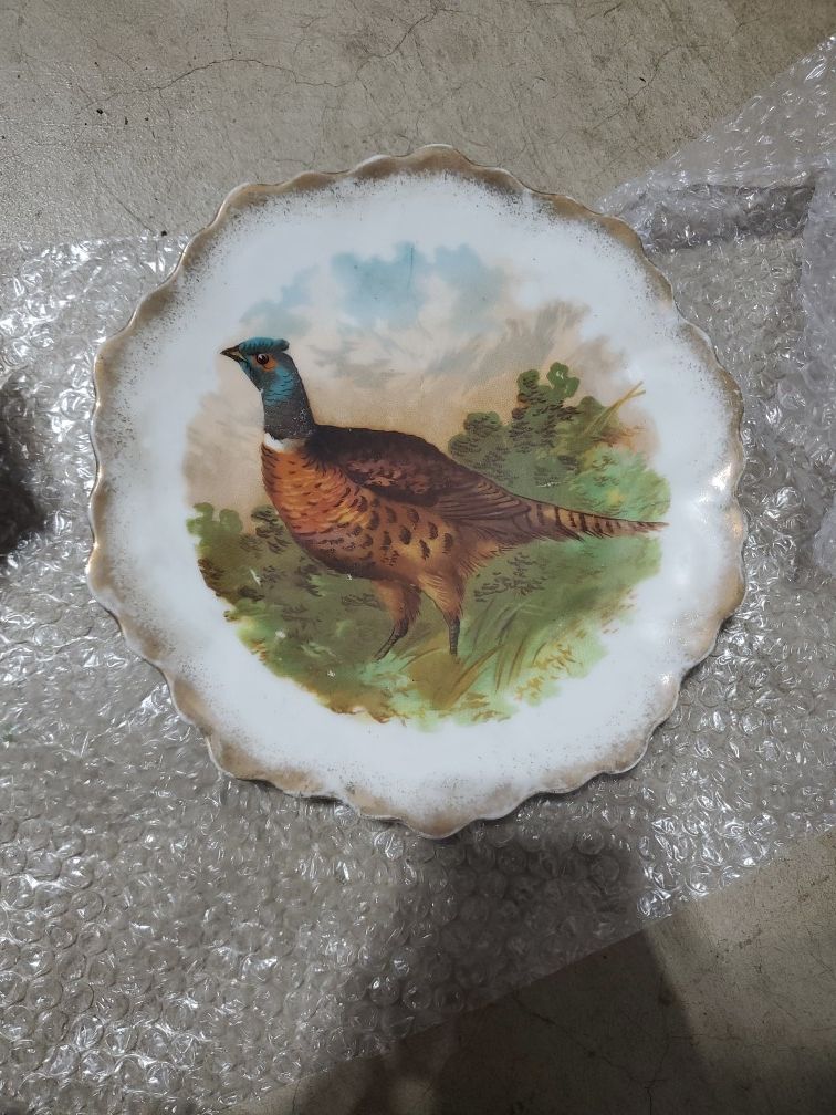 Decorative Pheasant Plate Vintage
