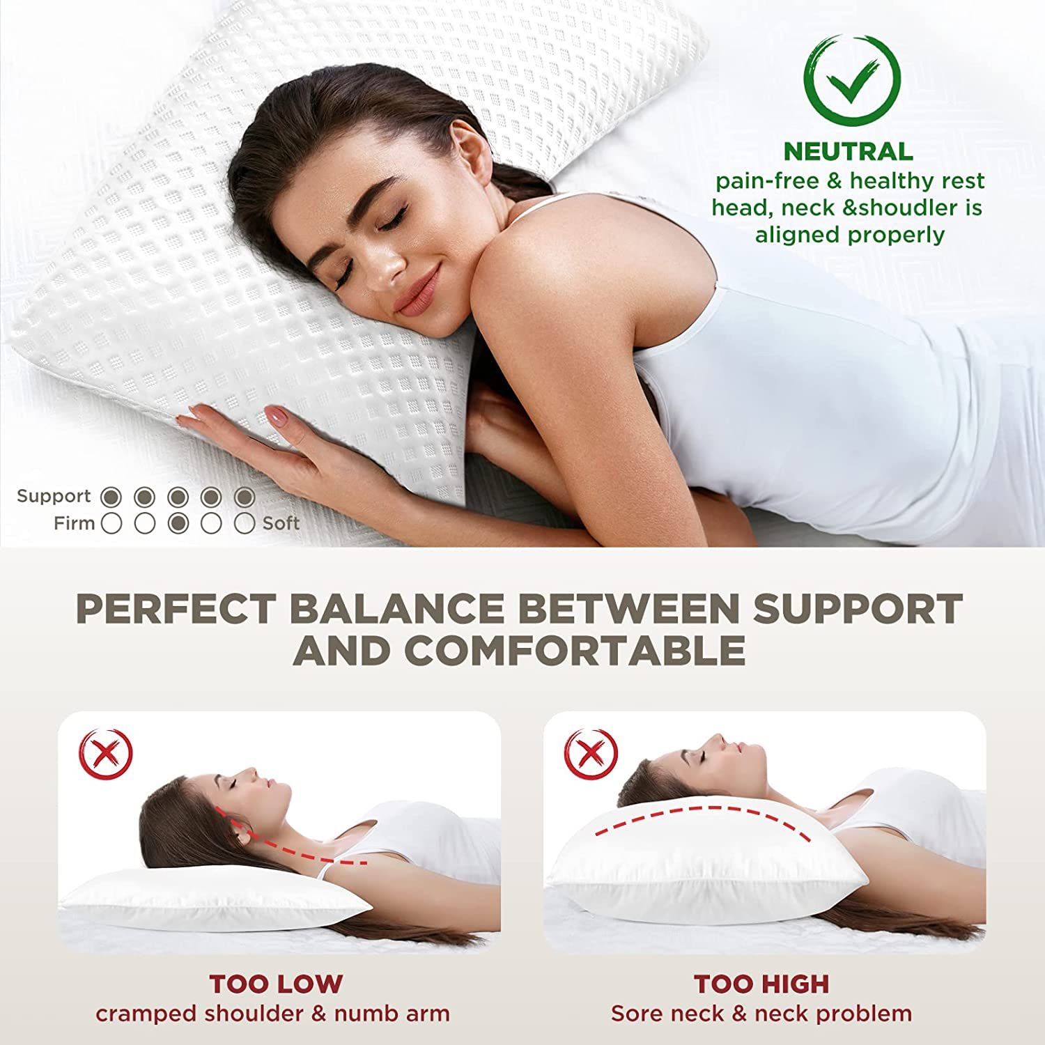 Cooling side sleeper pillow discount