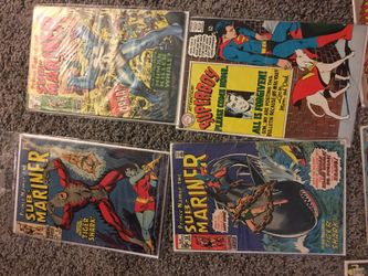 Collection of comics submarine 5,23&24superboy, Sgt fury 23,27,26,20