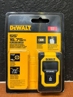 Dewalt 55’ 16.75m Rechargeable Laser Distance Measurer DW055PL