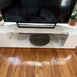 Modern White High Gloss TV Stand