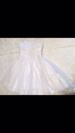 White party/homecoming dress