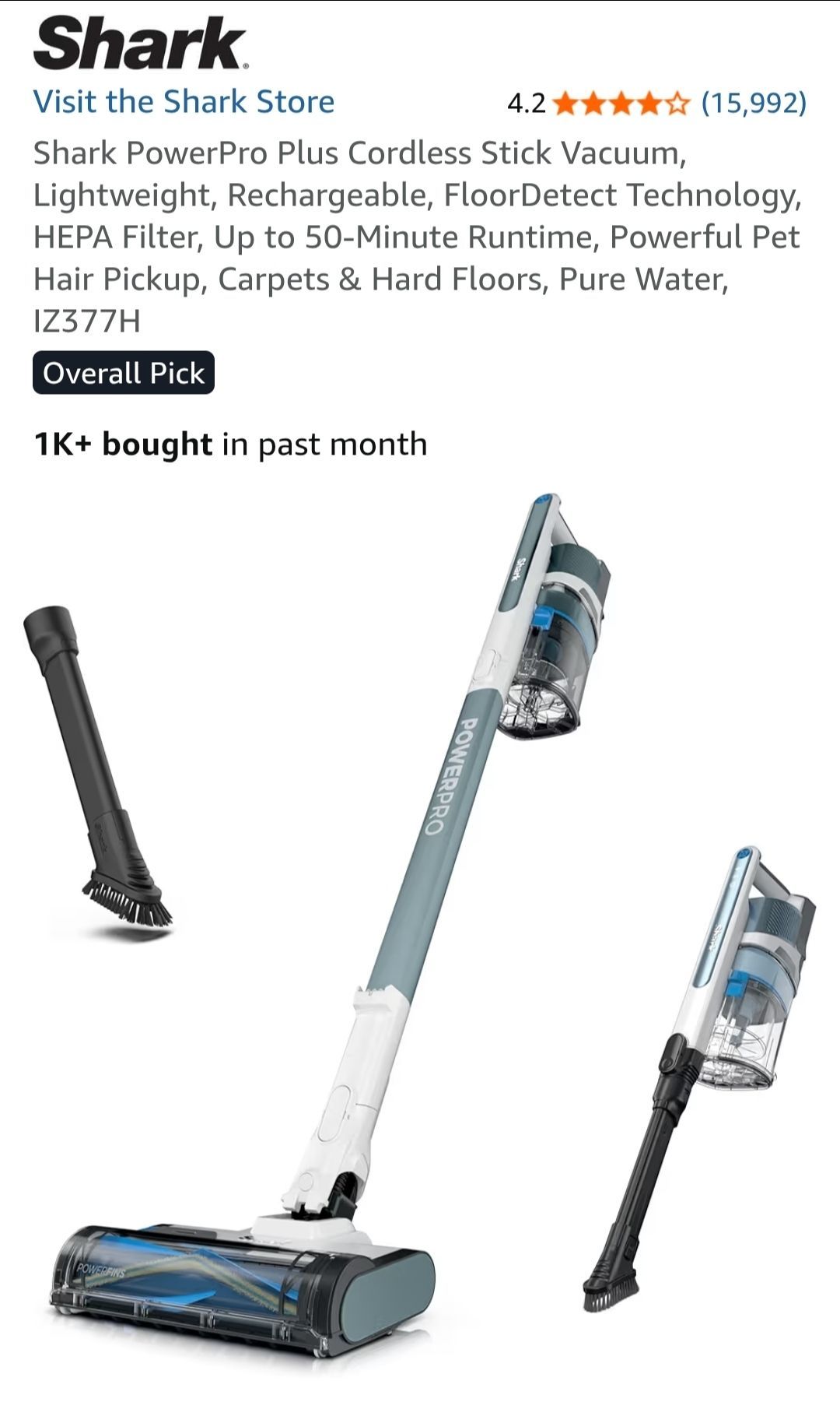 Shark power pro model #iz377h