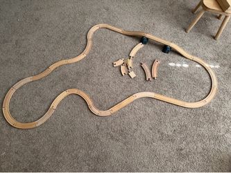 Wooden train set