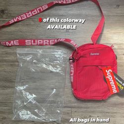 Supreme Red Shoulder Bag