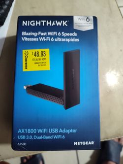 Nighthawk AX1800 Wifi USB Adapter