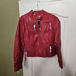Women's GUESS Leather Jacket