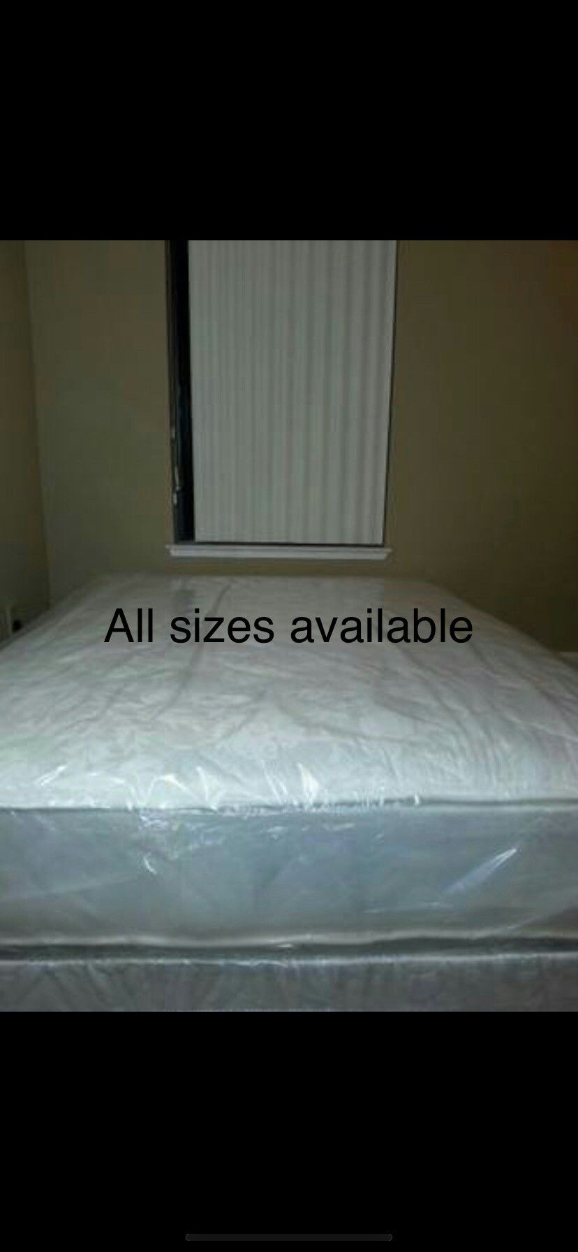 New queen size mattress and box spring available. Delivery is available
