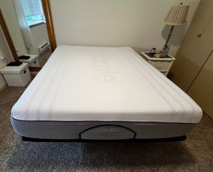 Purple Mattress with Electric Adjustable Frame