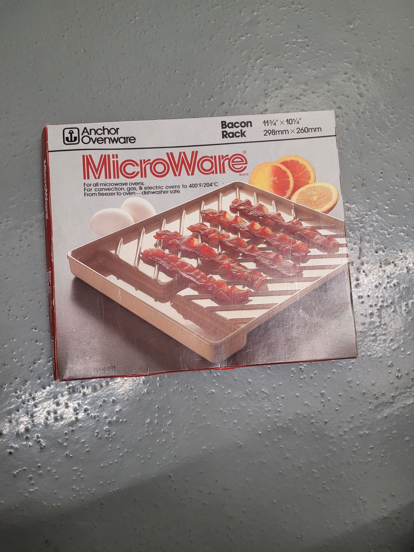 Two Vintage Microwave Bacon Cooking Trays