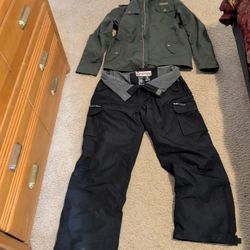 Snowboarding Jacket And Snow Pants