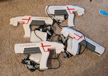 Set Of 4 Laser Gun Toys