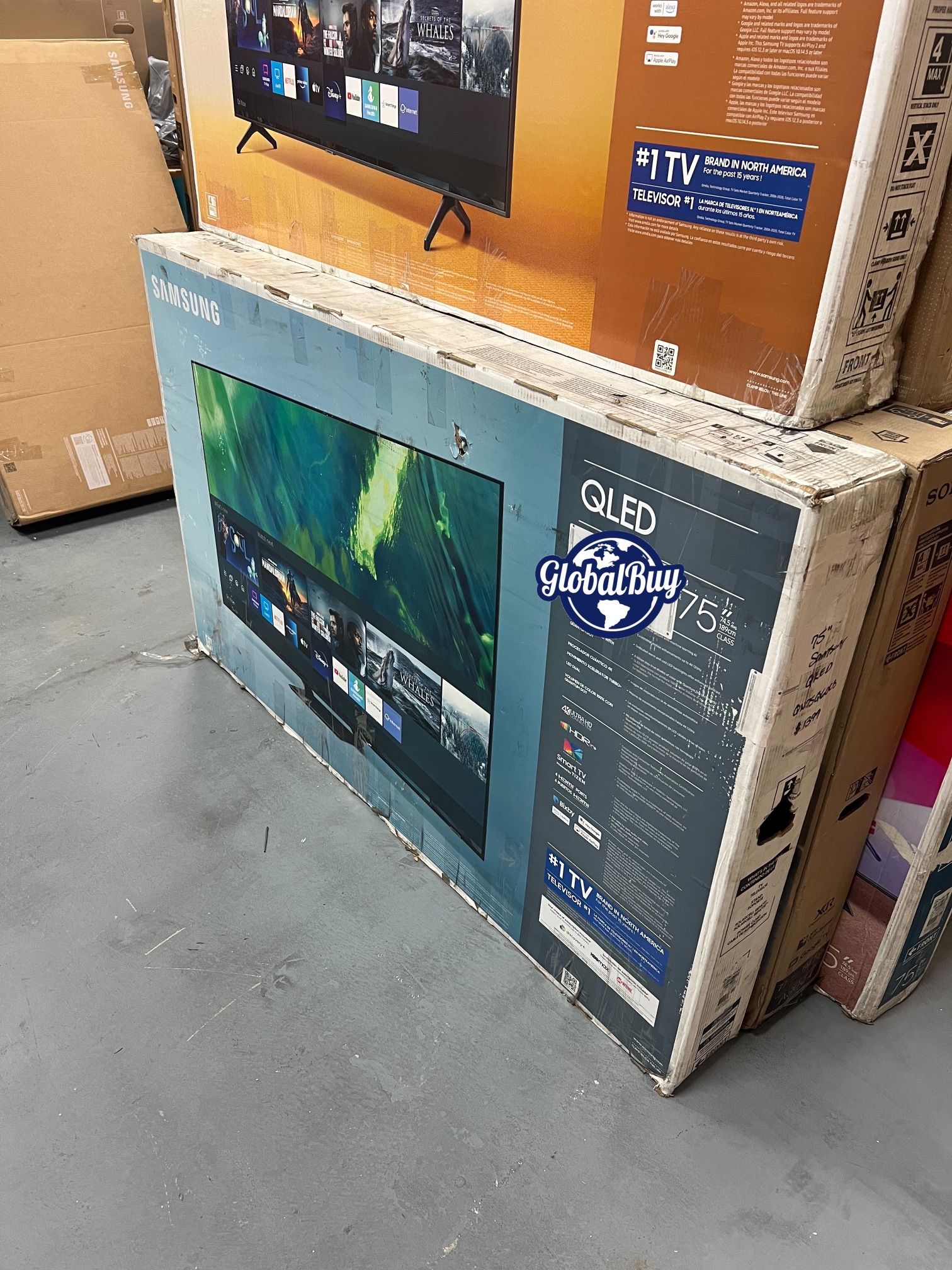 75” Samsung QLED Q70C 4K HDR Smart Tv 120 HZ